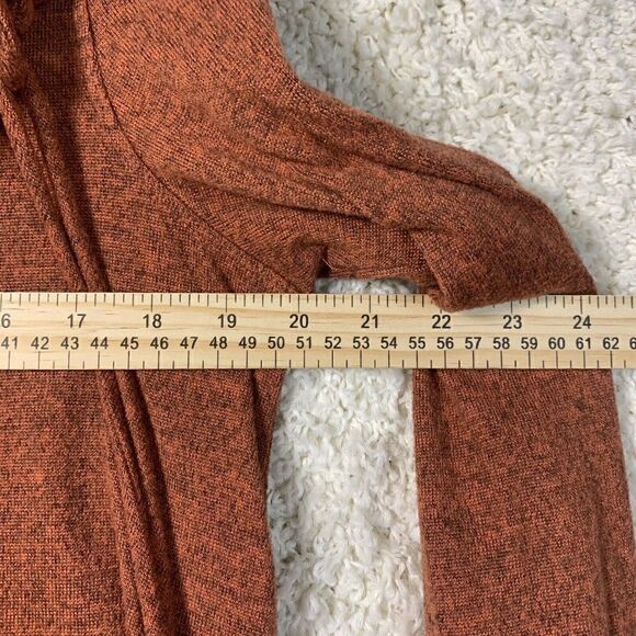 Ali Miles Orange Long Sleeve Cinched Cowl Neck Drawstring Sweater Womens‎ Size S - Picture 8 of 9